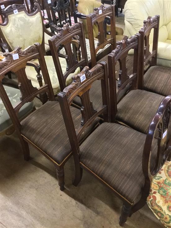 Set 6 Edwardian dining chairs(-)
